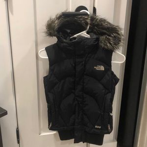 North Face down vest - black